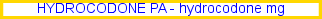hydrocodone generic, norco pa